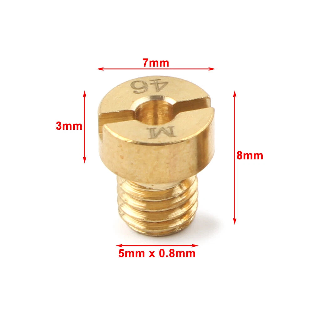 M5 Main Jet for Dellorto Carburetor SHA SHB UA UB PHBG VHB-CS VHBT-CS Gold