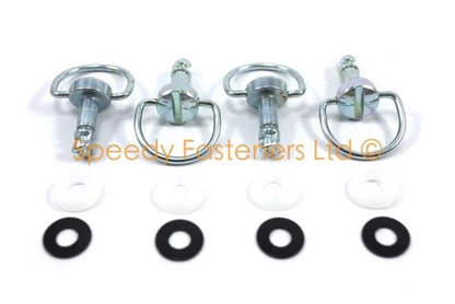 4x Dzus Bolts Dzus Fasteners Quick Release Quarter Turn Motorcycle Fairing 17mm