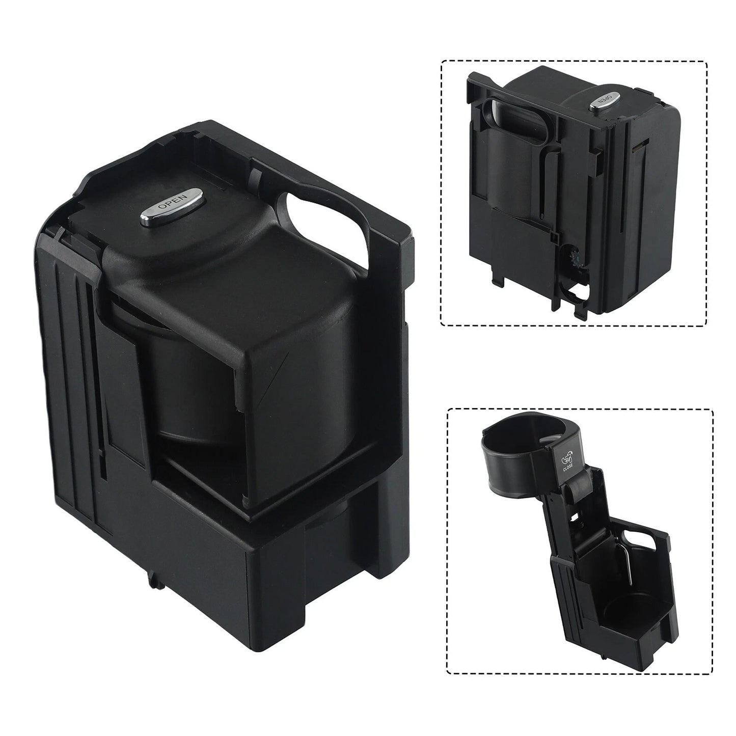 Centre Console Cup Holder / Black ABS for MB W211 W219 CLS (2002–2011)