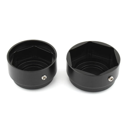 Rear Axle Covers 2 x Black Aluminum for Harley Nightster 975 (2022+)