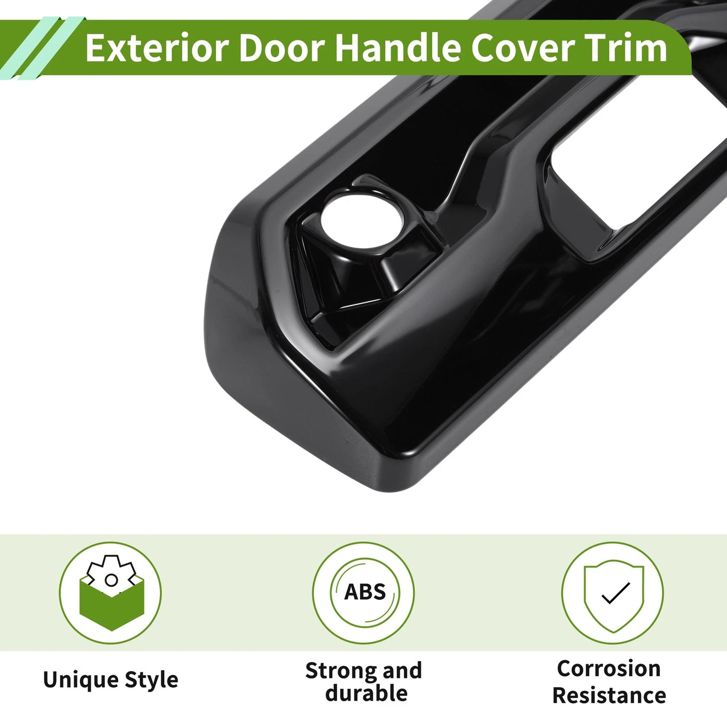 Exterior Door Handle Cover Trim Tailgate ABS for Chevrolet Silverado 1500