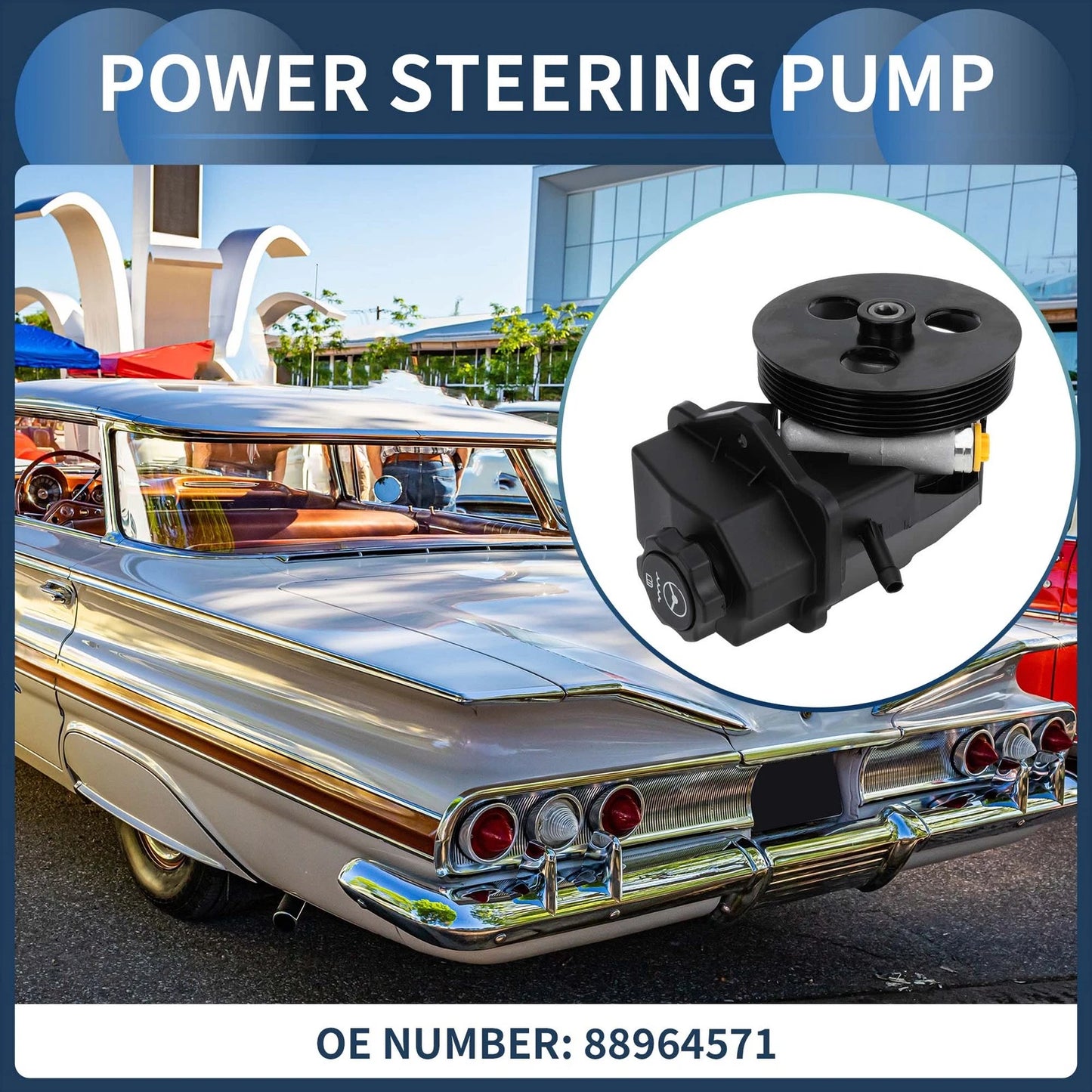Power Steering Pump with Pulley for Chevrolet Impala (2006-2010)