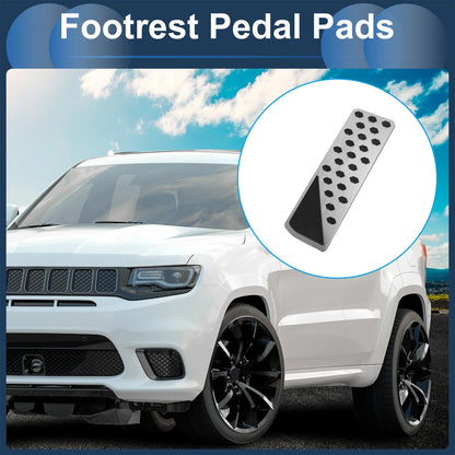 Footrest Pedal Cover for Jeep Grand Cherokee (2022-2025) - Silver Tone