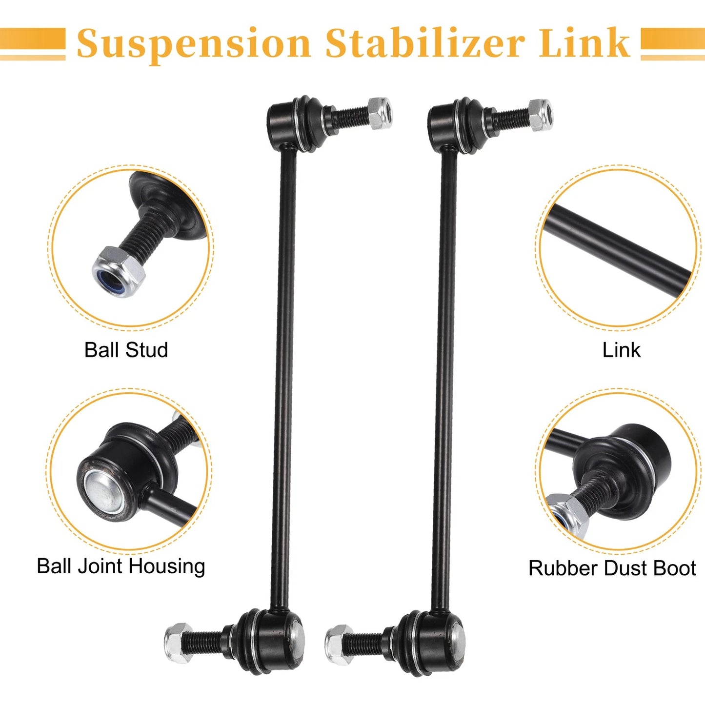 Front Stabilizer Sway Bar Link Kit for Acura MDX / Chevrolet Equinox