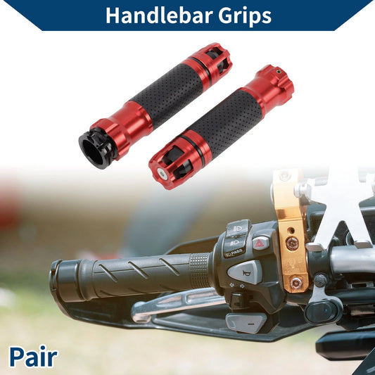 23 x 23 mm Hand Grips Cover Aluminum Alloy Handlebar Grips Red for Motorcycle