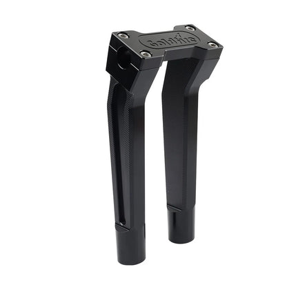 Black 10" Pullback Handlebar Risers Clamp for Harley 1" Handlebar