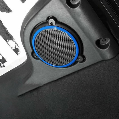 Blue Top Roof Speaker Trim Ring Covers for Jeep Wrangler (2007-2014)