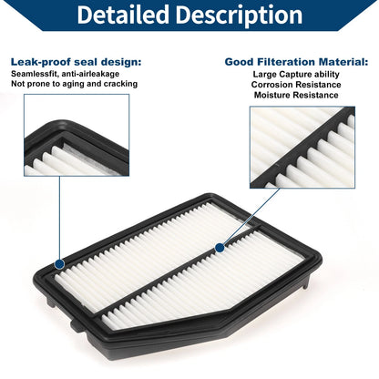 Car Engine Air Filter for Honda CR-V 2.4L (2015-2016) - 1 x Quality Filter