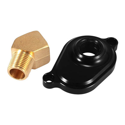 Black Engine Coolant Oil Cooler Back Flush Kit for Ford 6.0L Diesel (2003-2007)