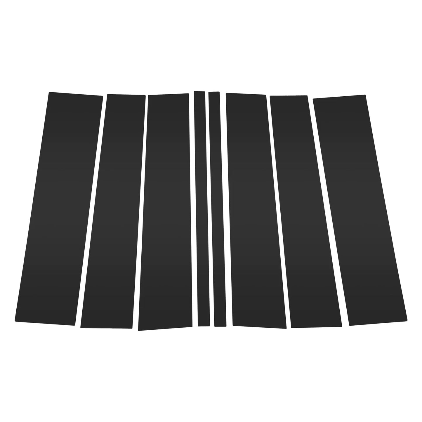 8 Pcs Black Door Pillar Window Trim for Ford Flex (2009-2015)