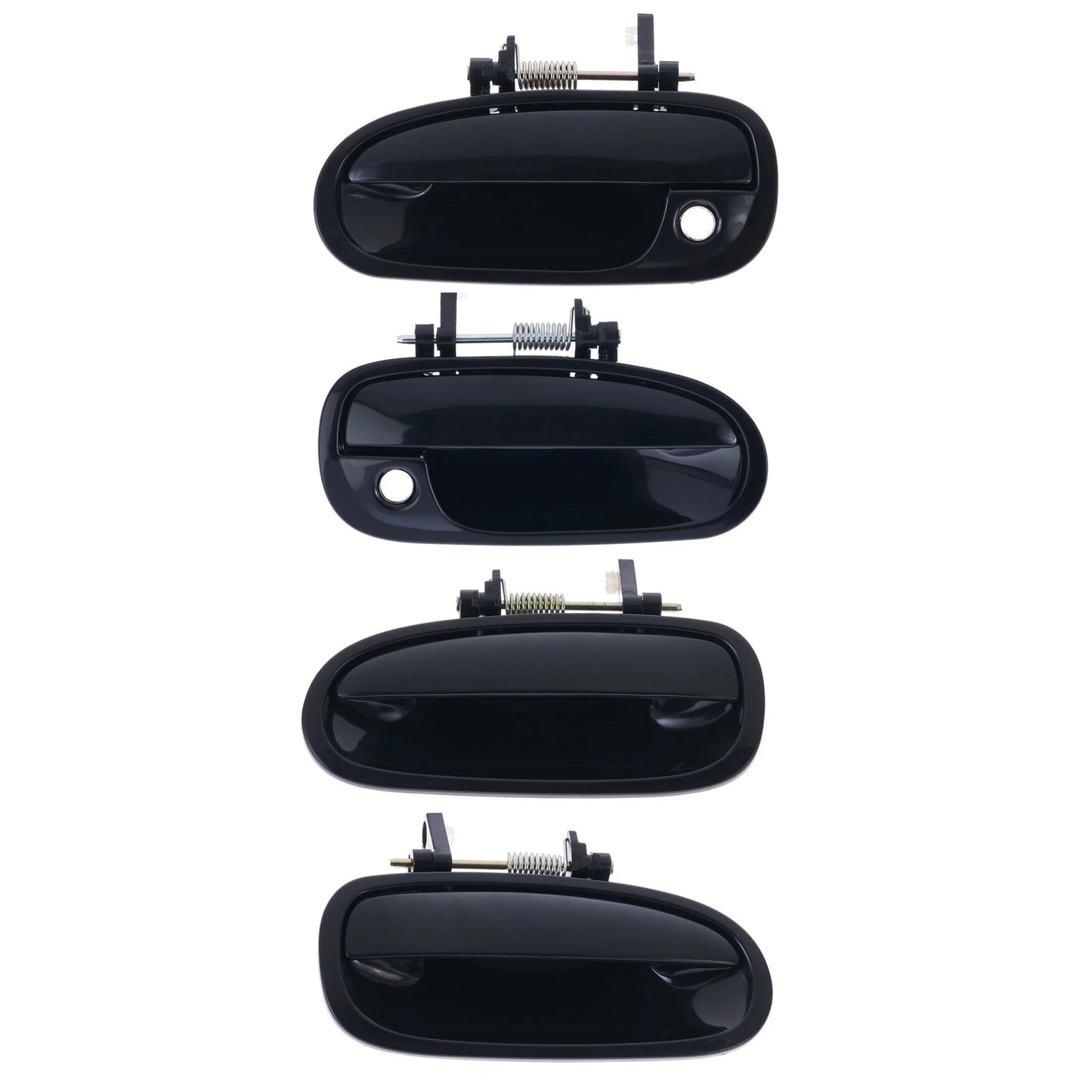 4pc Front/Rear Outer Door Handle Black for Honda Civic EK (1996–2000)