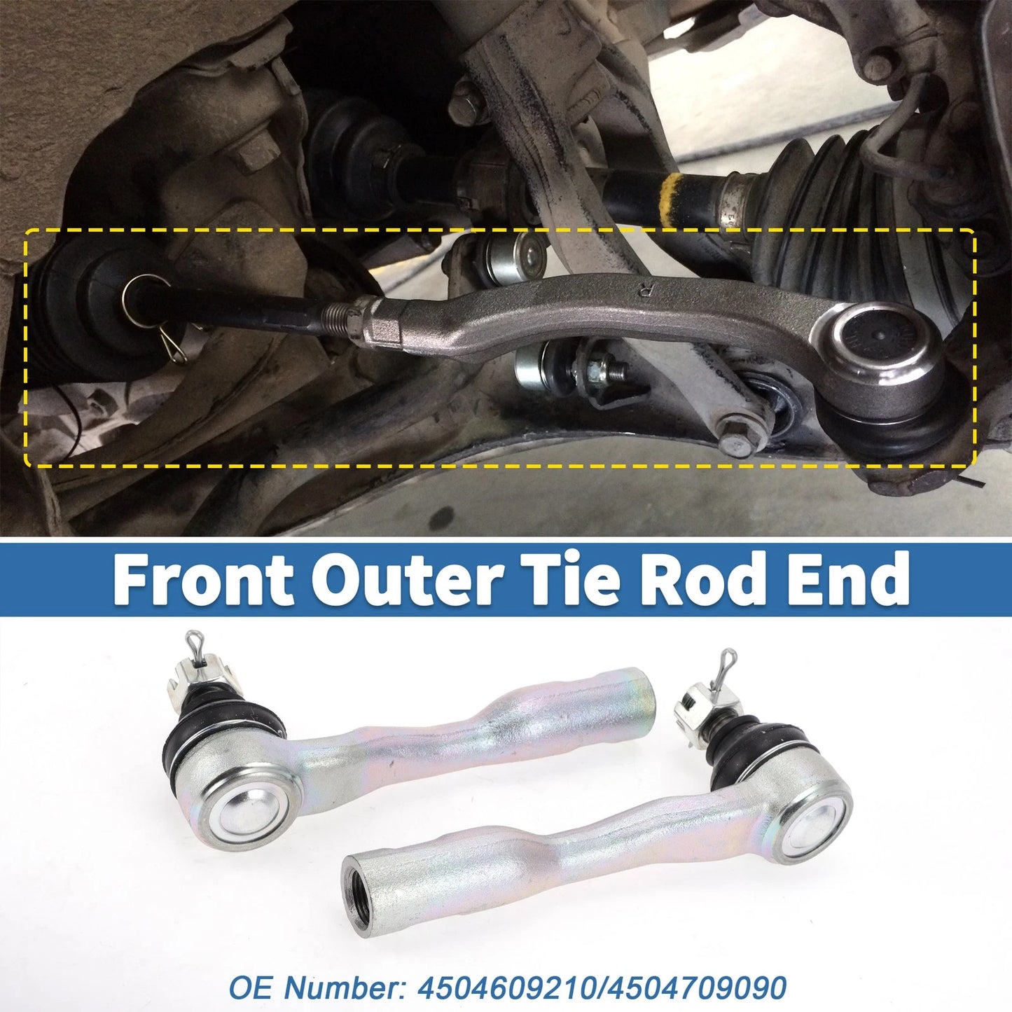 Front Outer Tie Rod Ends for Toyota Tundra (2003-2006)