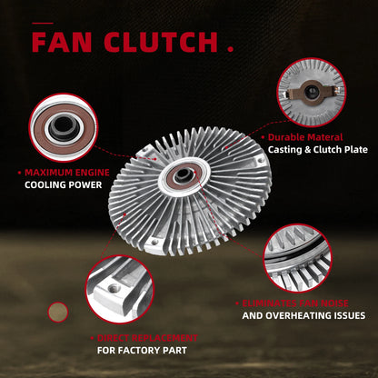 Radiator Fan Clutch for Mercedes Sprinter 903 904 Van Bus Cab (2006-2018)