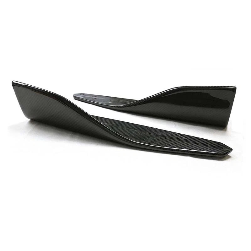 Real Carbon Fiber Side Skirt Splitter Lip Trim For BMW F87 M2 2016-2020