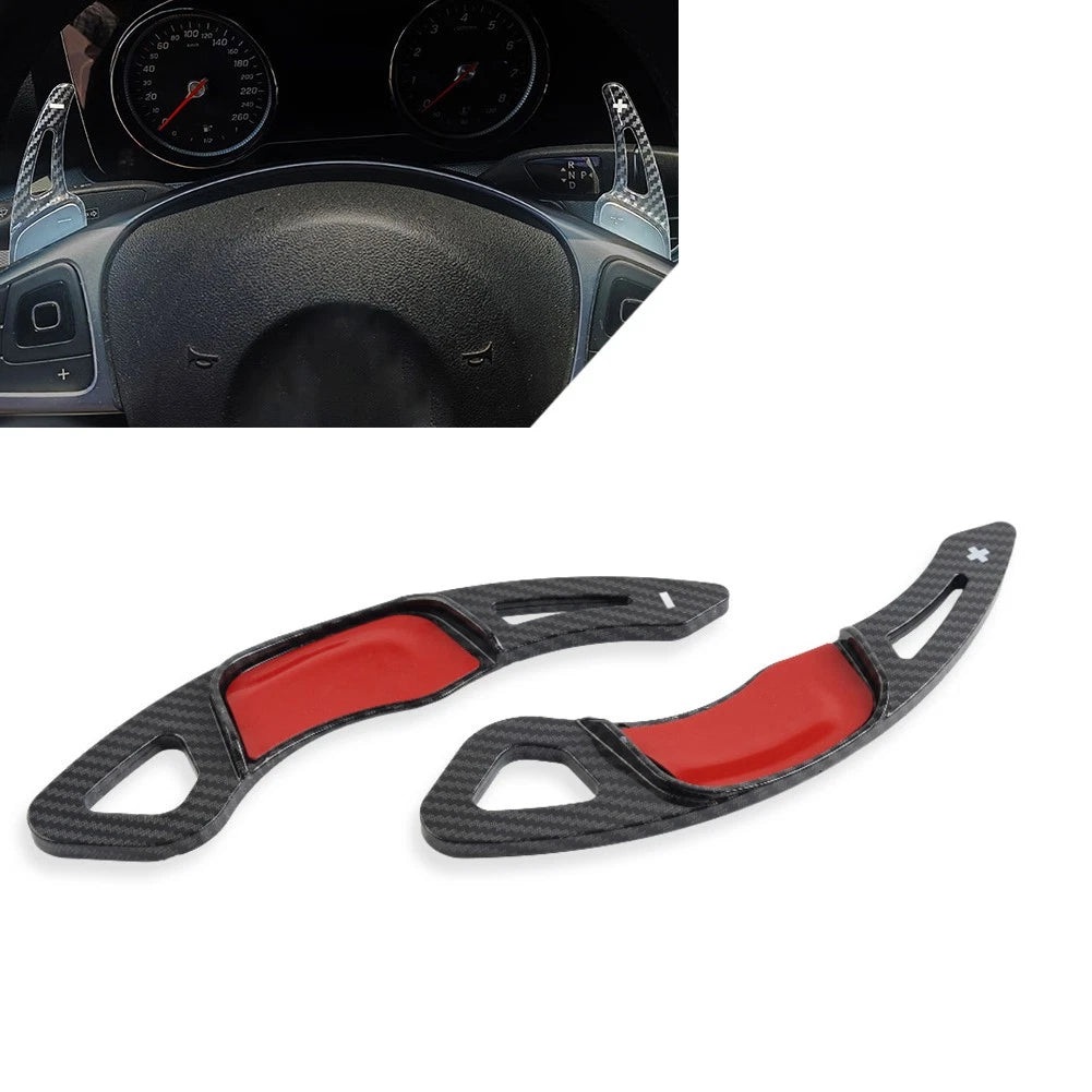 Black Steering Wheel Shift Paddle Shifter Extension for VW Golf 7, Lamando, Jetta