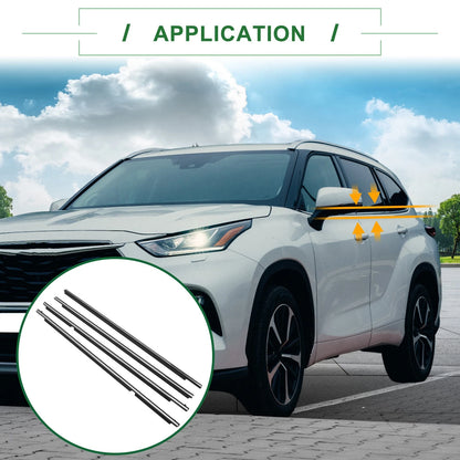 4 x Weatherstrip Window Seal for Toyota Highlander (2012–2015)