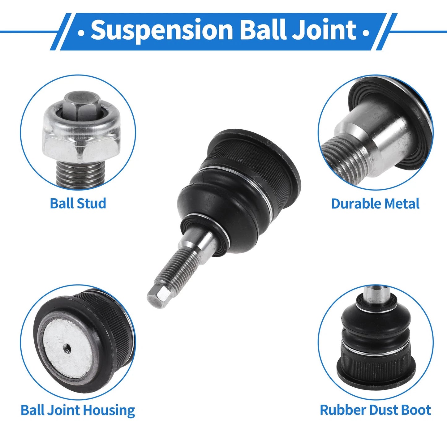 2 x Front Lower Ball Joints for Jeep Cherokee (2001-2008)