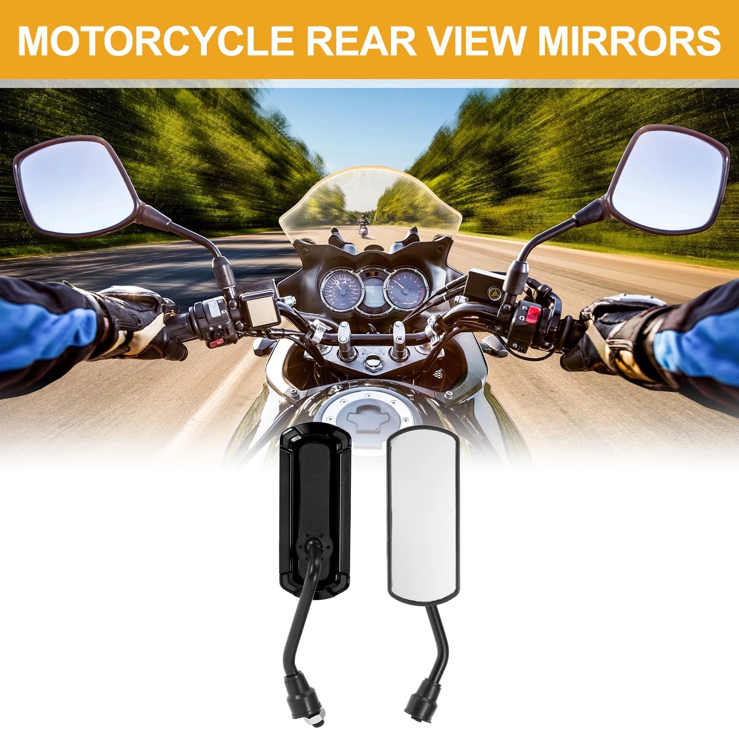 M10 / 1 Set / Rear View Mirrors for Motorcycle