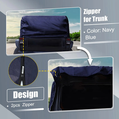 SUV Car Cover for Jeep Wrangler JK JL Hardtop 4 Door 2007-2021 with Zippers