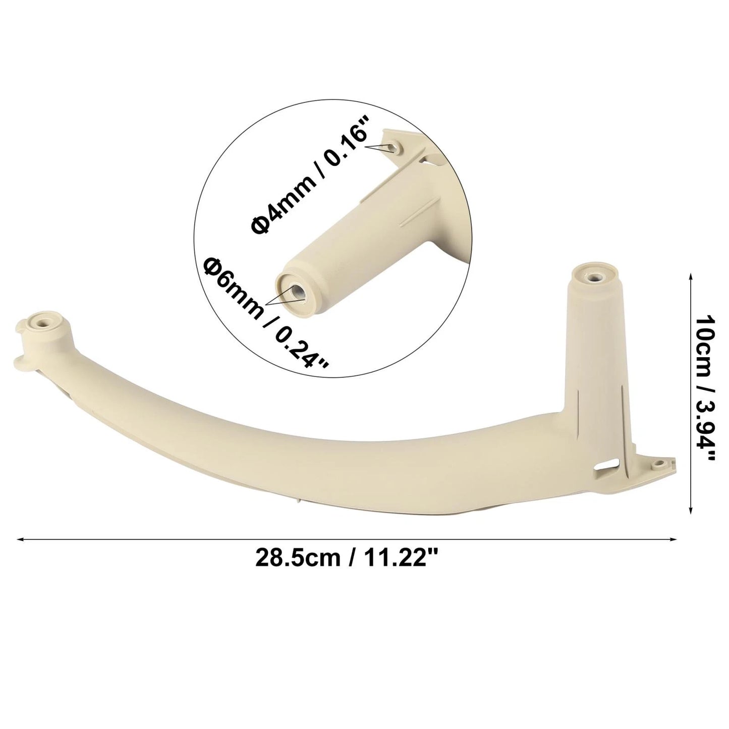Left Rear Door Pull Handle Trim Cover for BMW X5 X6 (2007-2013)