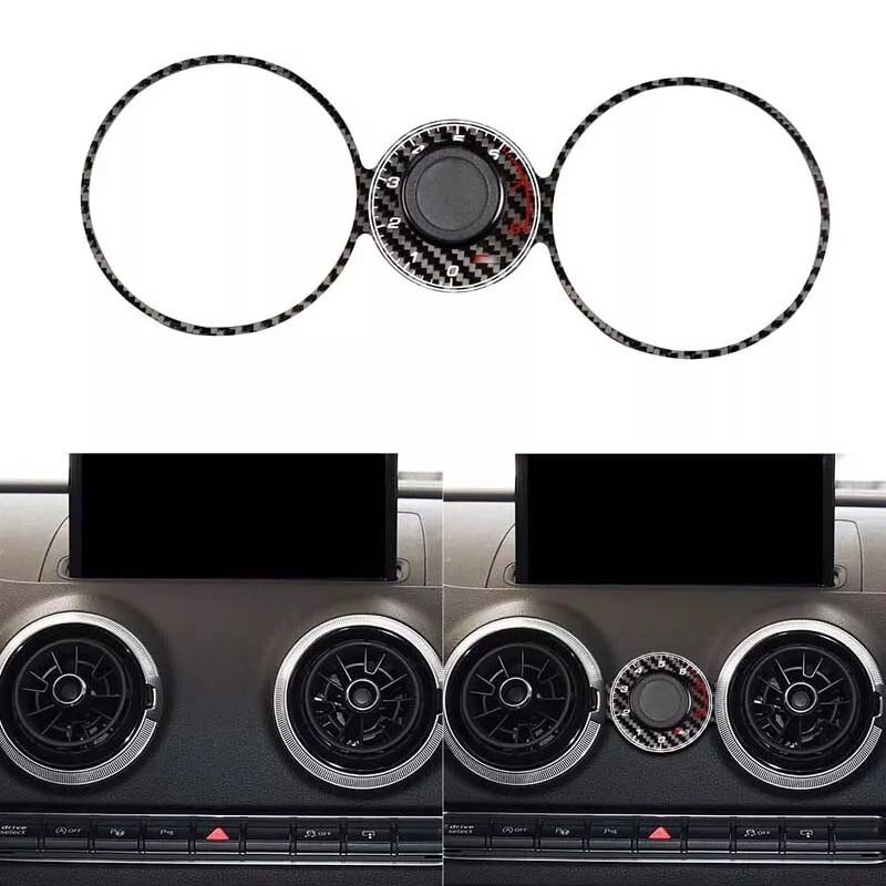 Real Carbon Fiber Air Outlet Vent Phone Holder fit For Audi A3 S3 RS3 2013-2017