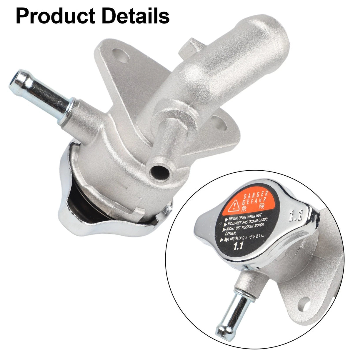 Wear Resistant Radiator Filler Neck with Cap for Mazda 5 (2006–2010)