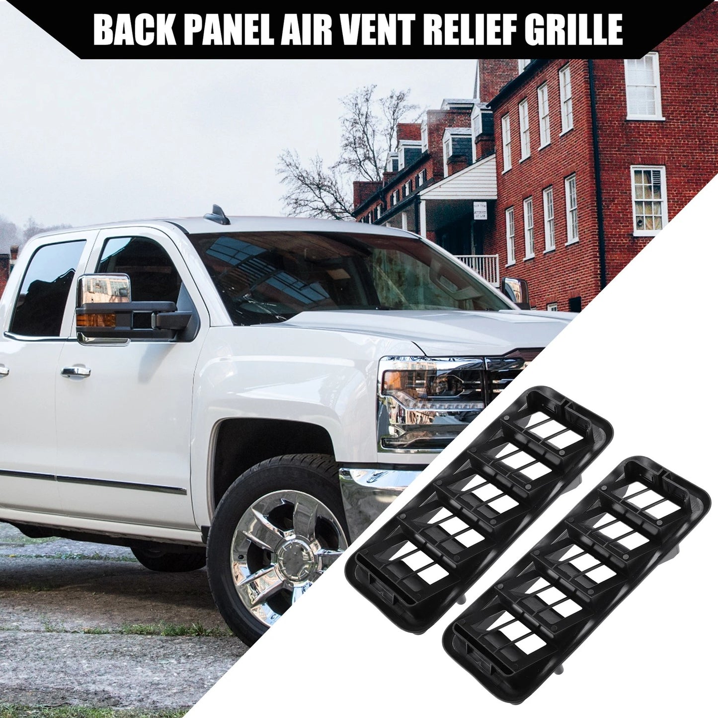Back Panel Air Vent Grille for GMC Chevrolet Silverado  2 x Pieces