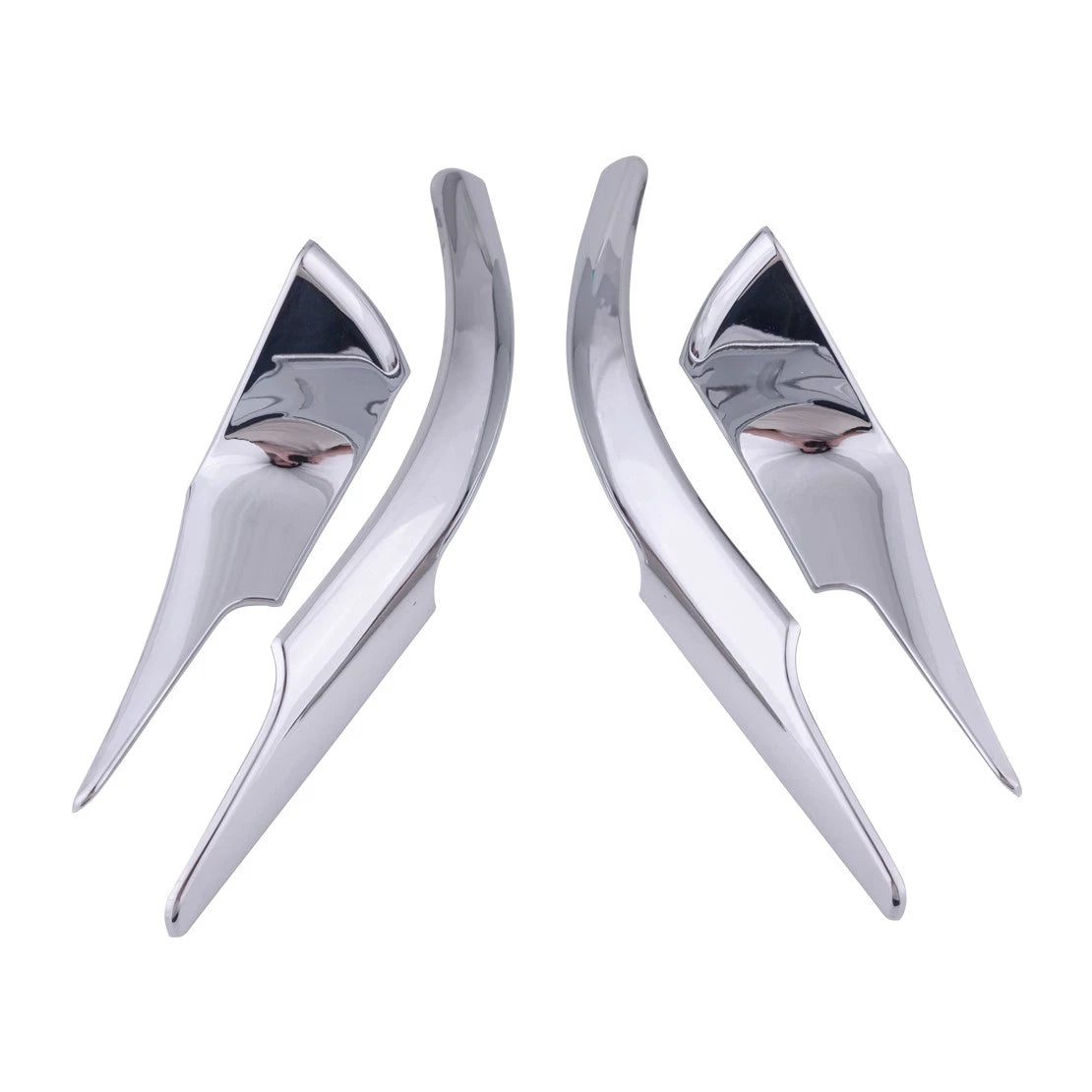 4 x Chrome Rearview Mirror Pillar Trim for Jeep Compass (2007-2023)