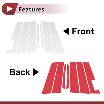 Front Left Right Door Pillar Window Trim for Ford Maverick (2022-2023)