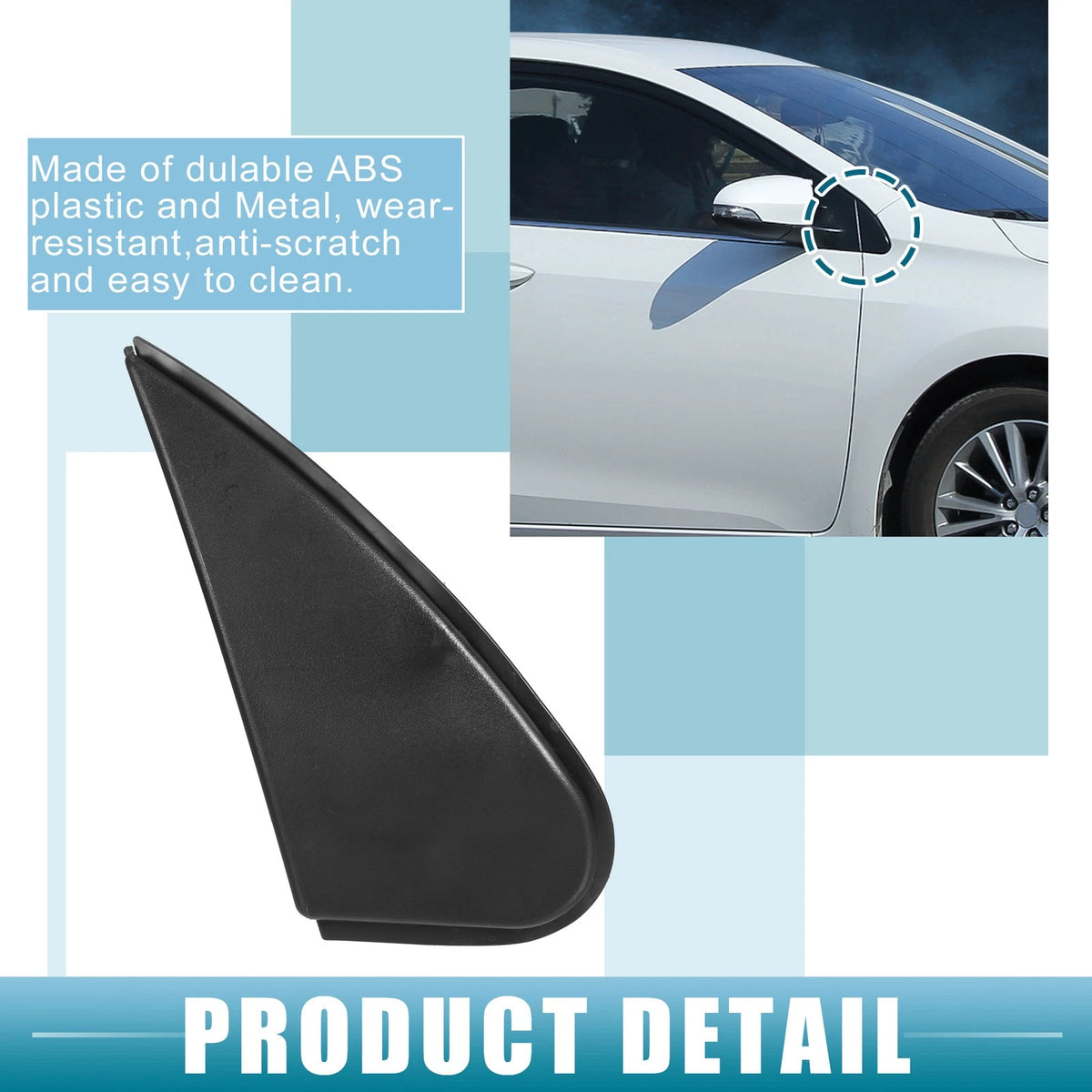 Right Mirror Corner Fender Triangle Cover for Toyota Corolla (2014-2019)