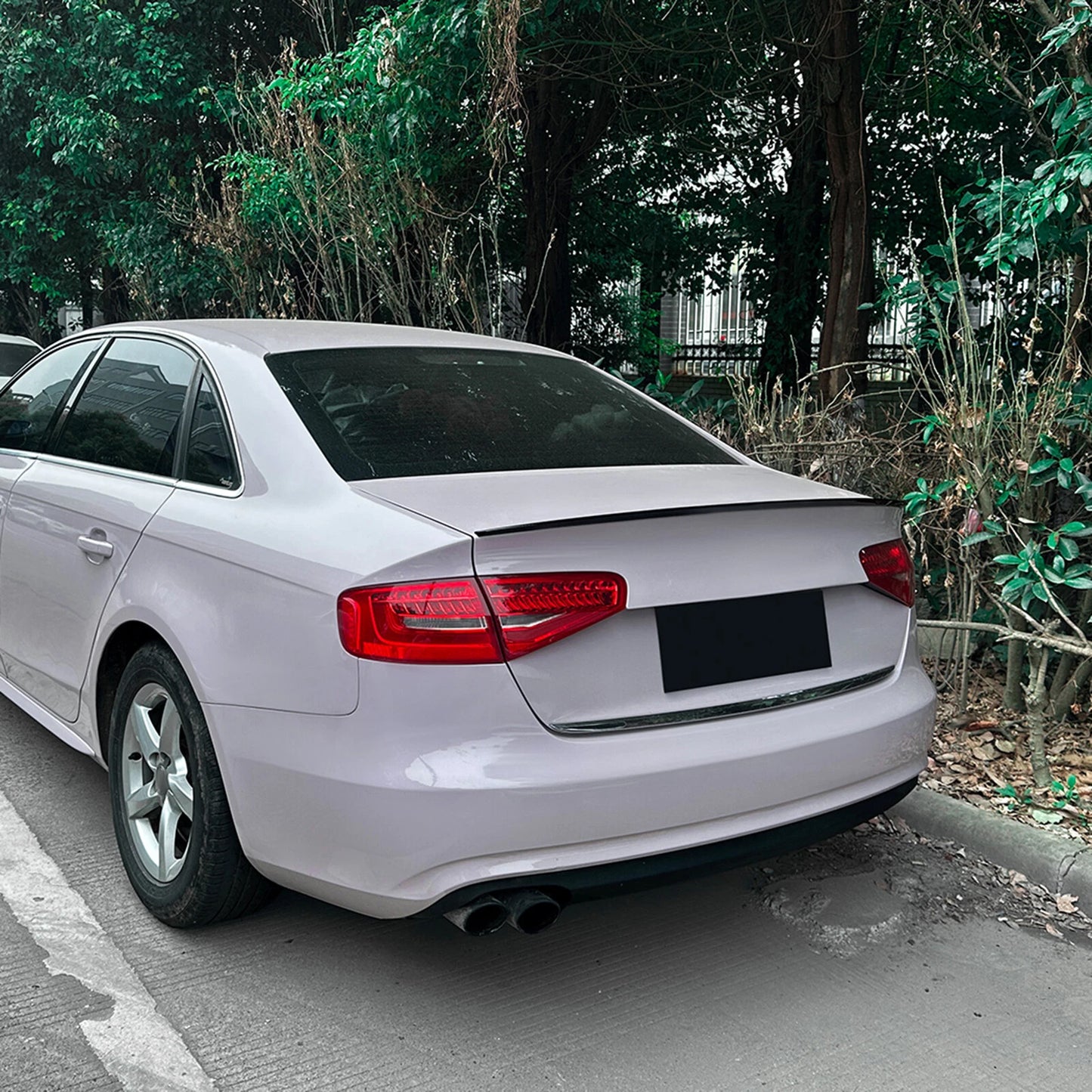 Gloss Black Rear Boot Spoiler Lip for Audi A4 S4 B8 (2009-2016)