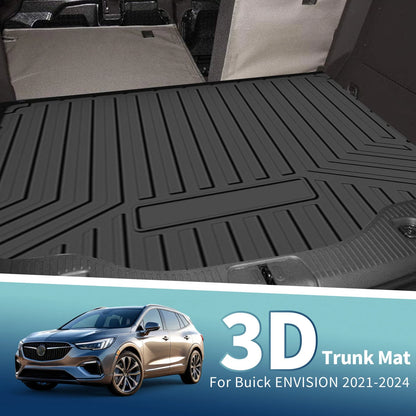 Flat Face Cargo Liner / 1 Pc / Rear Trunk Mat for Buick Envision (2021–2024)