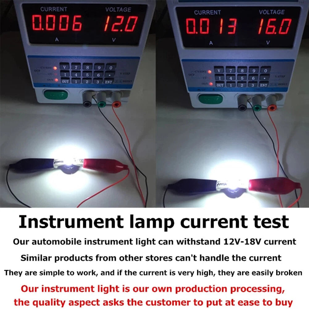 T5 B8.5D 5050 1SMD LED Dashboard Light Bulb for Car (12V)