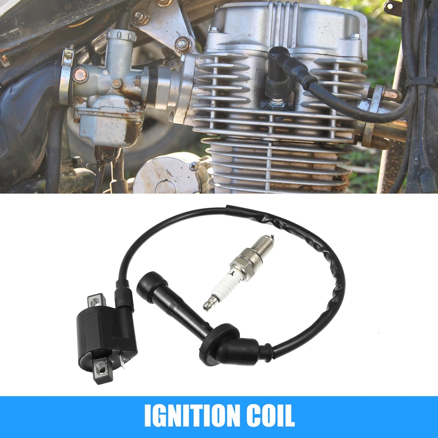 Ignition Coil Spark Plug Kit for Kawasaki KFX Yamaha