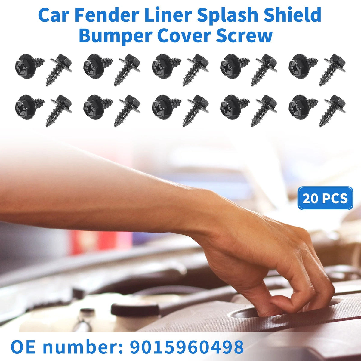 20 Pcs Screws Fender Liner Splash Shield Bumper Cover for Scion XD (2008–2014)