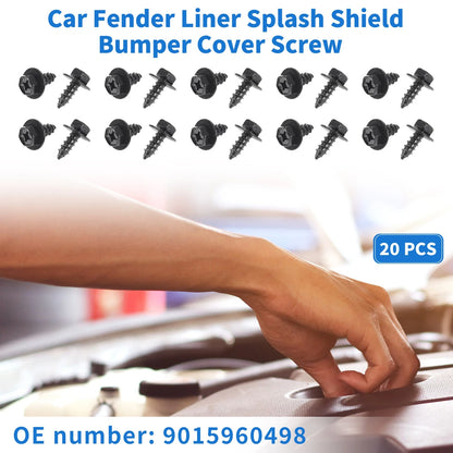 20 Pcs Screws Fender Liner Splash Shield Bumper Cover for Scion XD (2008–2014)