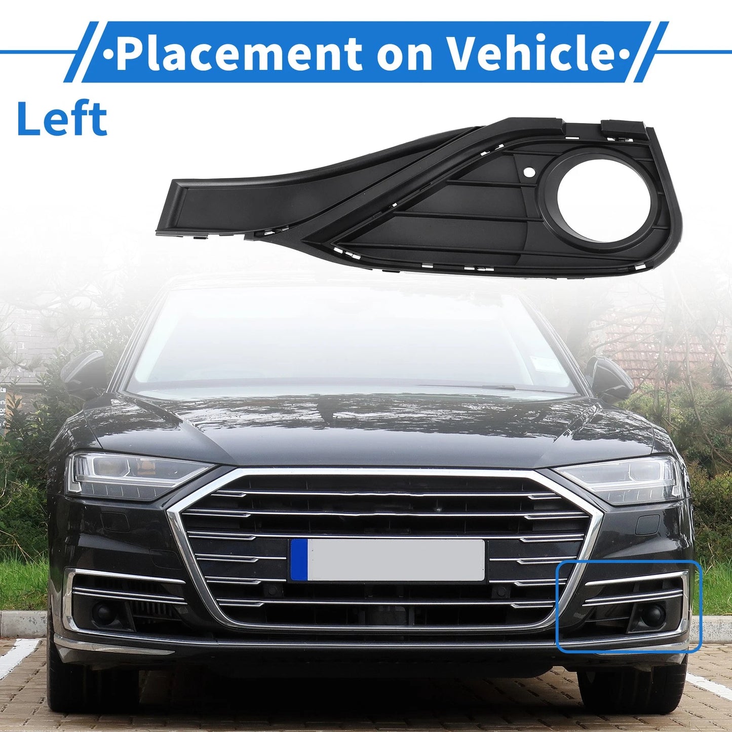 1 Pc Front Left Fog Light Grill for BMW 4 Series (2013-2016)