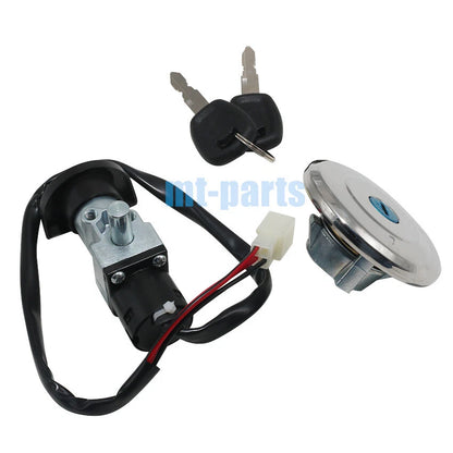 Ignition Switch Key Fuel Cap Lock Set for Harley-Davidson XG500 (15-20)
