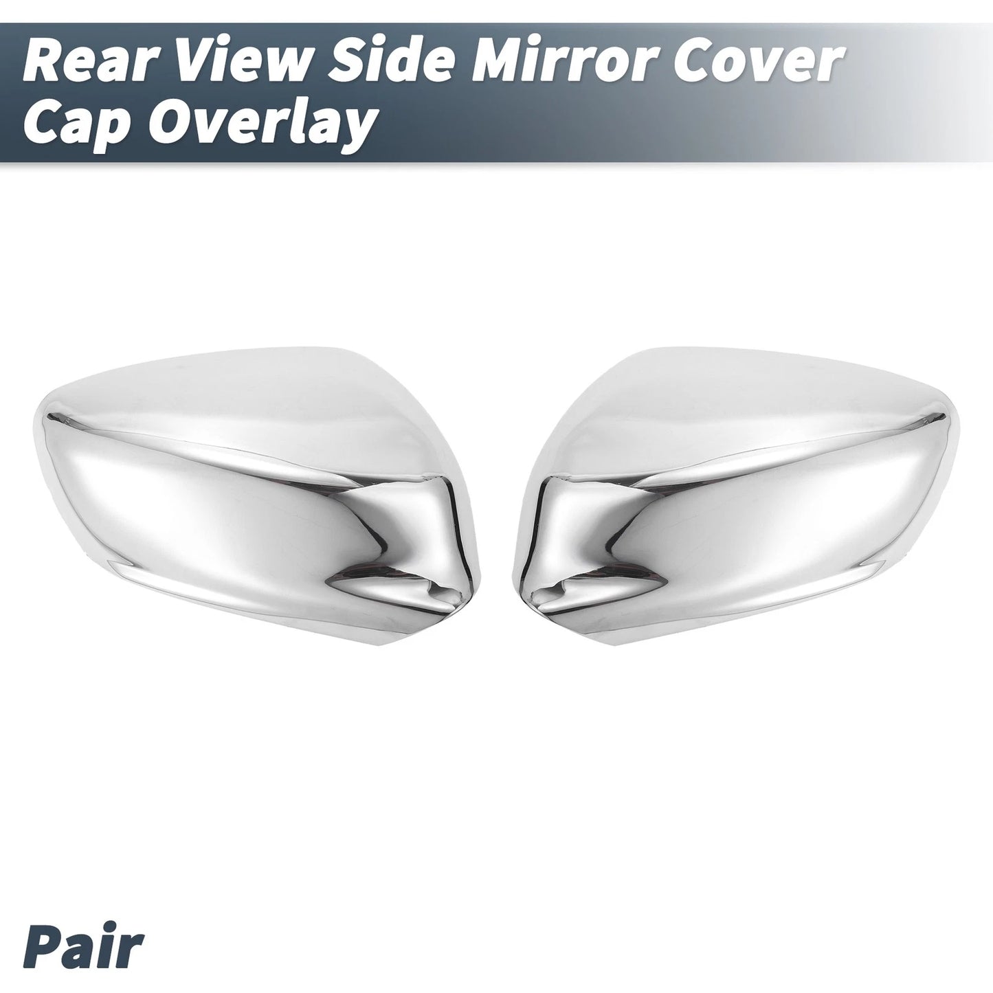 Chrome Plated Rearview Mirror Covers for Peugeot 301 (2013-2018)