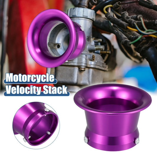 Velocity Stack / 50mm / Carb Carburetor Air Filter Funnel Purple for Motorcycle