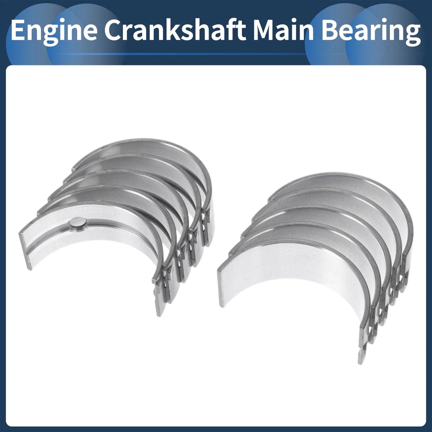 10 Pcs Main Bearing Set for Toyota Starlet (1982-1984)