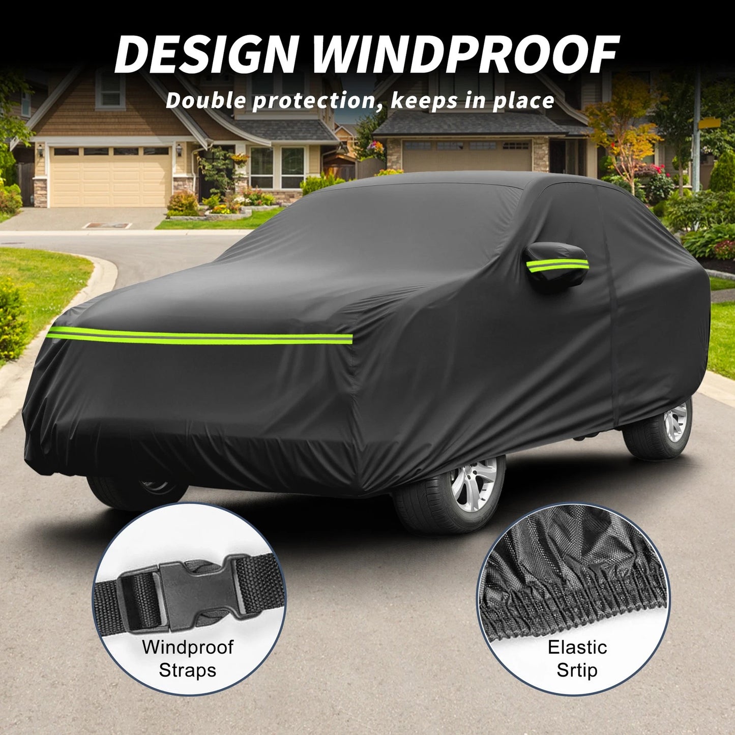 Waterproof 212D-PU Car Cover for BMW X3 F25/G01 2010-2024 with Zipper