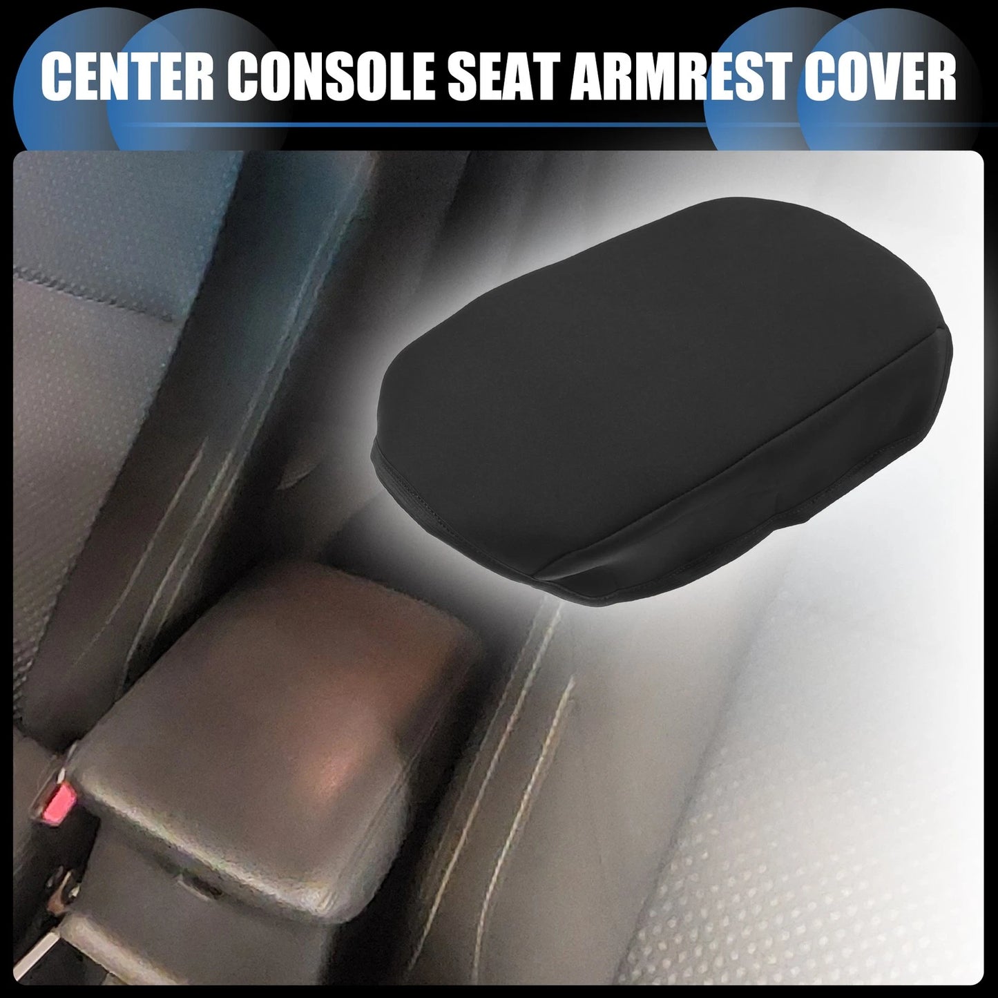Armrest Protector Cover Pad for Mitsubishi Outlander (2016-2022) Black 1 x