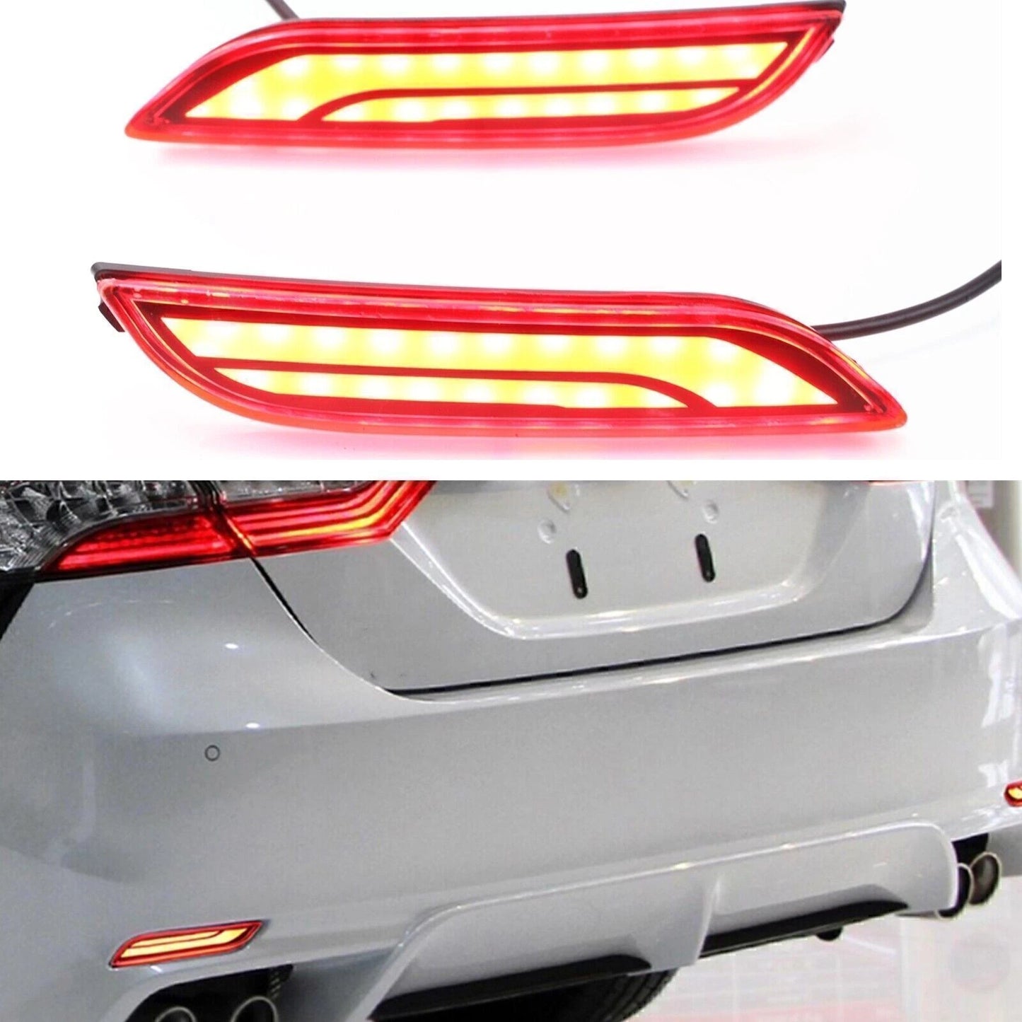 Rear Bumper Brake Fog Lights for Toyota Camry (2017-2022)