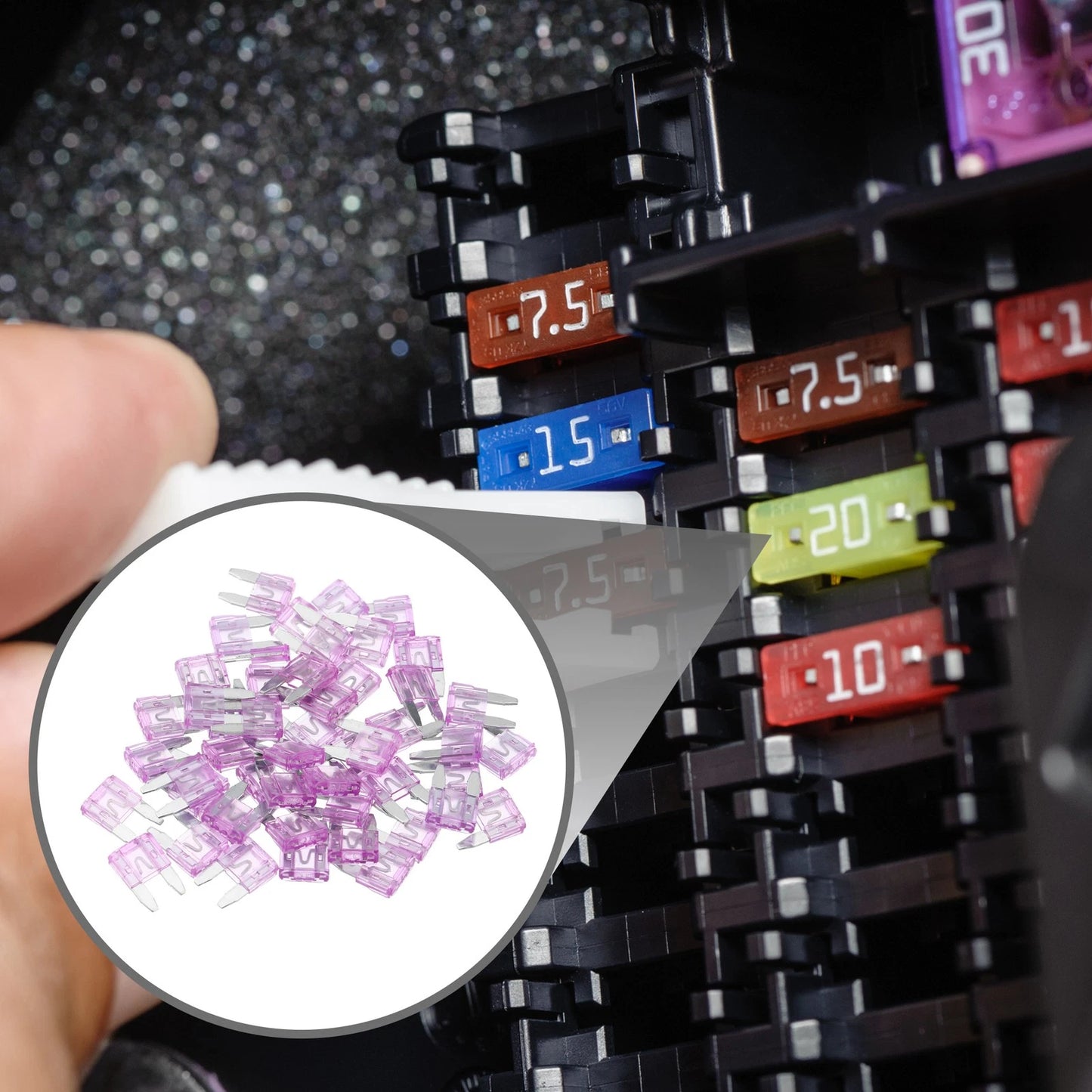 50 Pcs Mini 35AMP APM/ATM Blade Fuses for Car