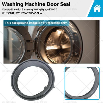 Washing Machine Door Seal for Samsung WW75H5290EW WW75H5400EW (2015-2020)