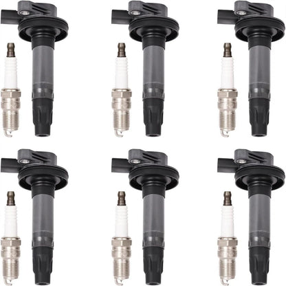 6 x Ignition Coils & Spark Plugs for Ford Edge Explorer Lincoln MKS (2007-2019)