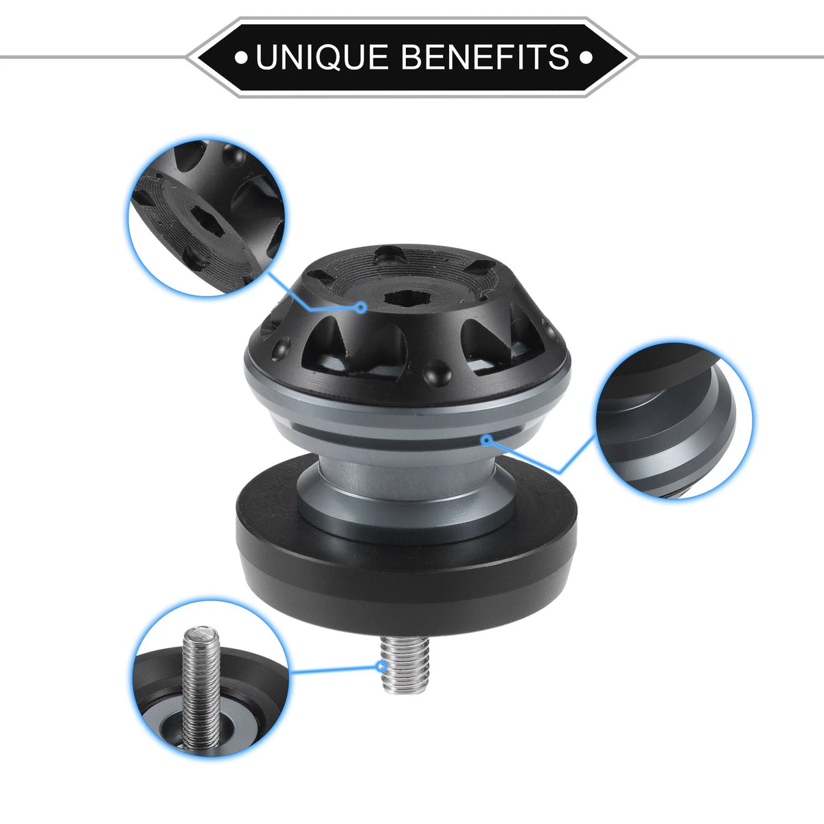 Pair Swingarm Spools 6mm M6x1.0 for Motorcycle Aluminum Alloy Titanium Tone