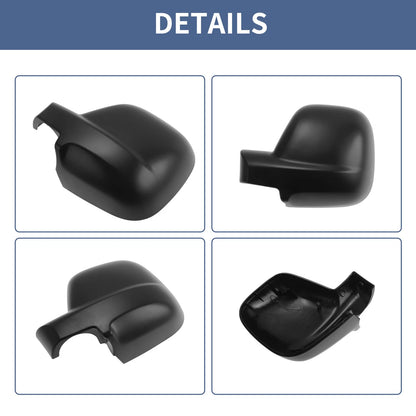 Mirror Cover Cap Replacement Black for Citroen Dispatch Jumpy (2016-2024) 1 x Pc