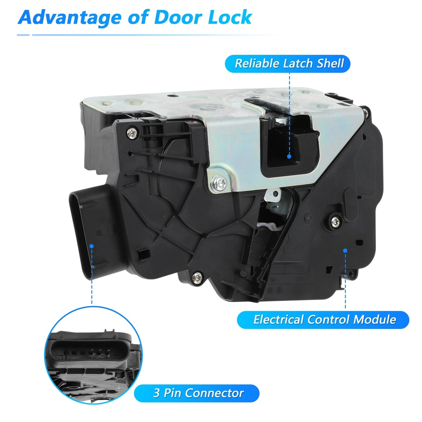 Left Side Sliding Door Lock Actuator for Ford Transit (2014-2024)